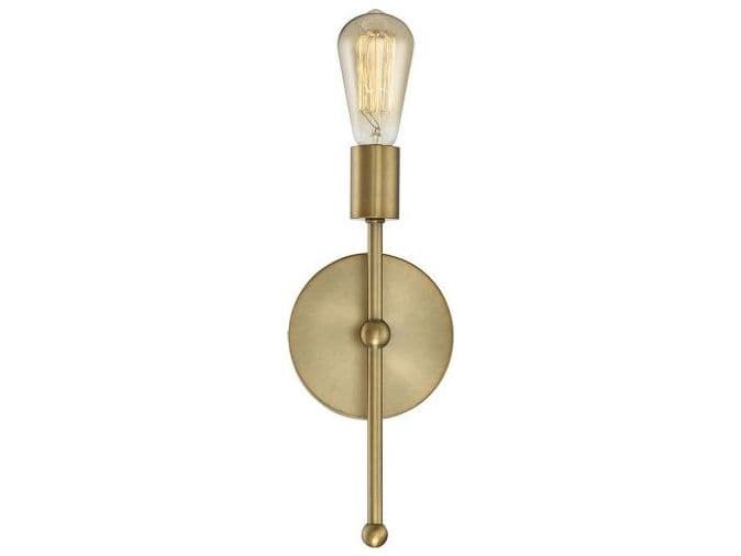 Savoy House Meridian 1-Light Natural Brass Wall Sconce