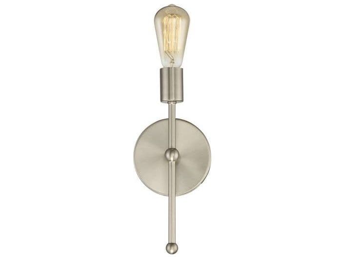 Savoy House Meridian 1-Light Satin Nickel Wall Sconce