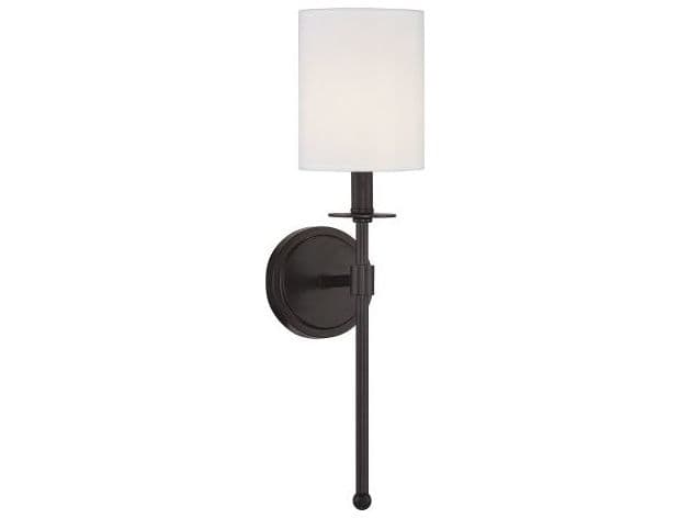 Savoy House Meridian 1-Light Oil Rubbed Bronze Glass Wall Sconce