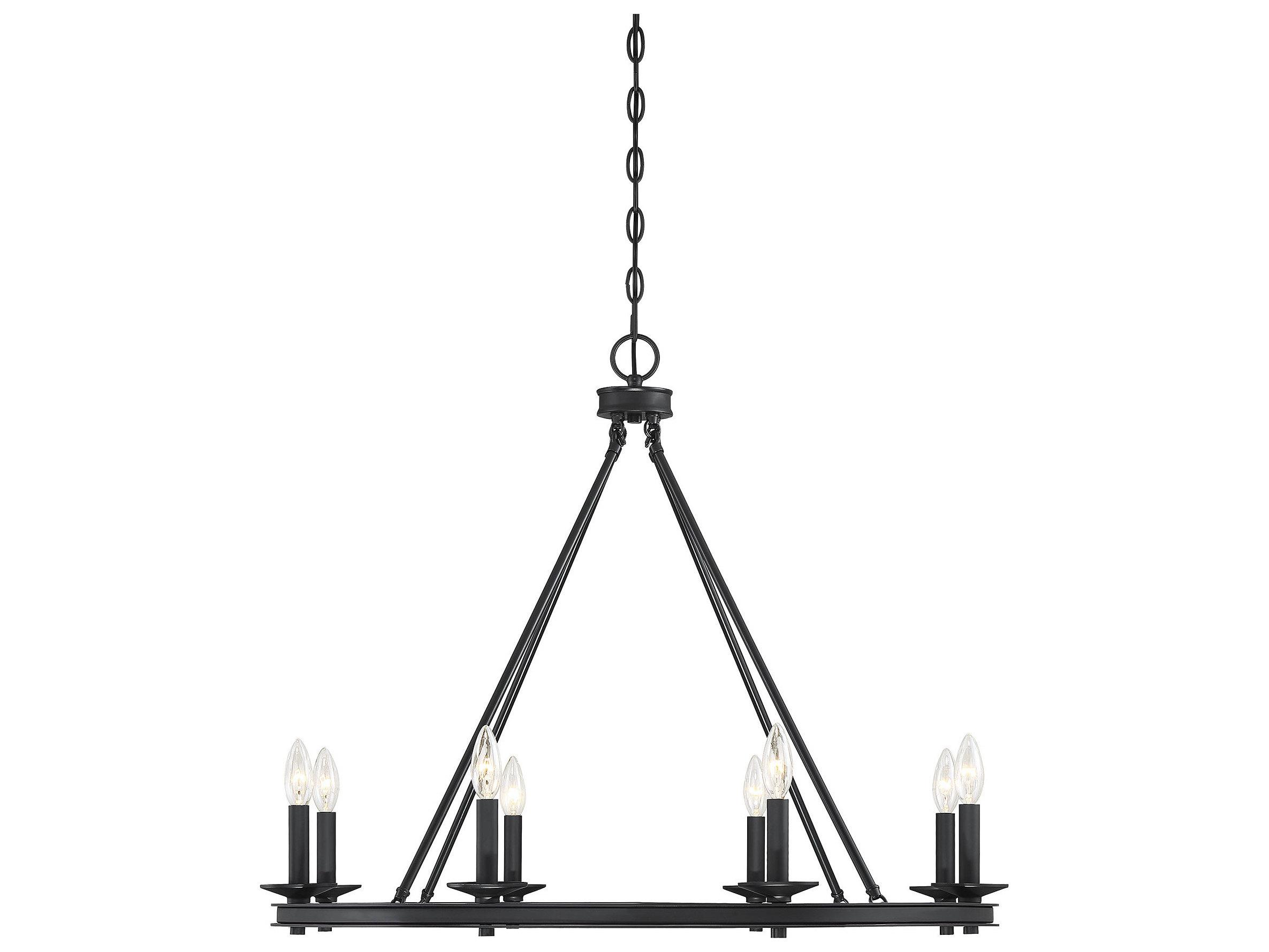 Savoy House Middleton 8-Light Classic Bronze Candelabra Chandelier