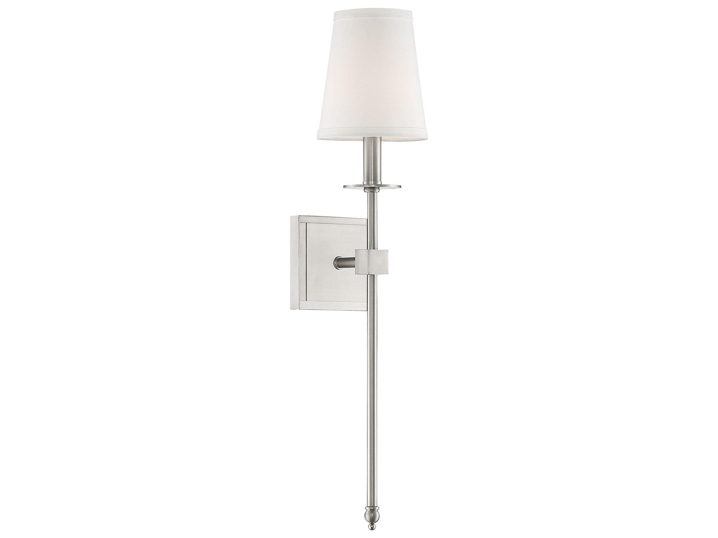 Savoy House Monroe 1-Light Satin Nickel Wall Sconce