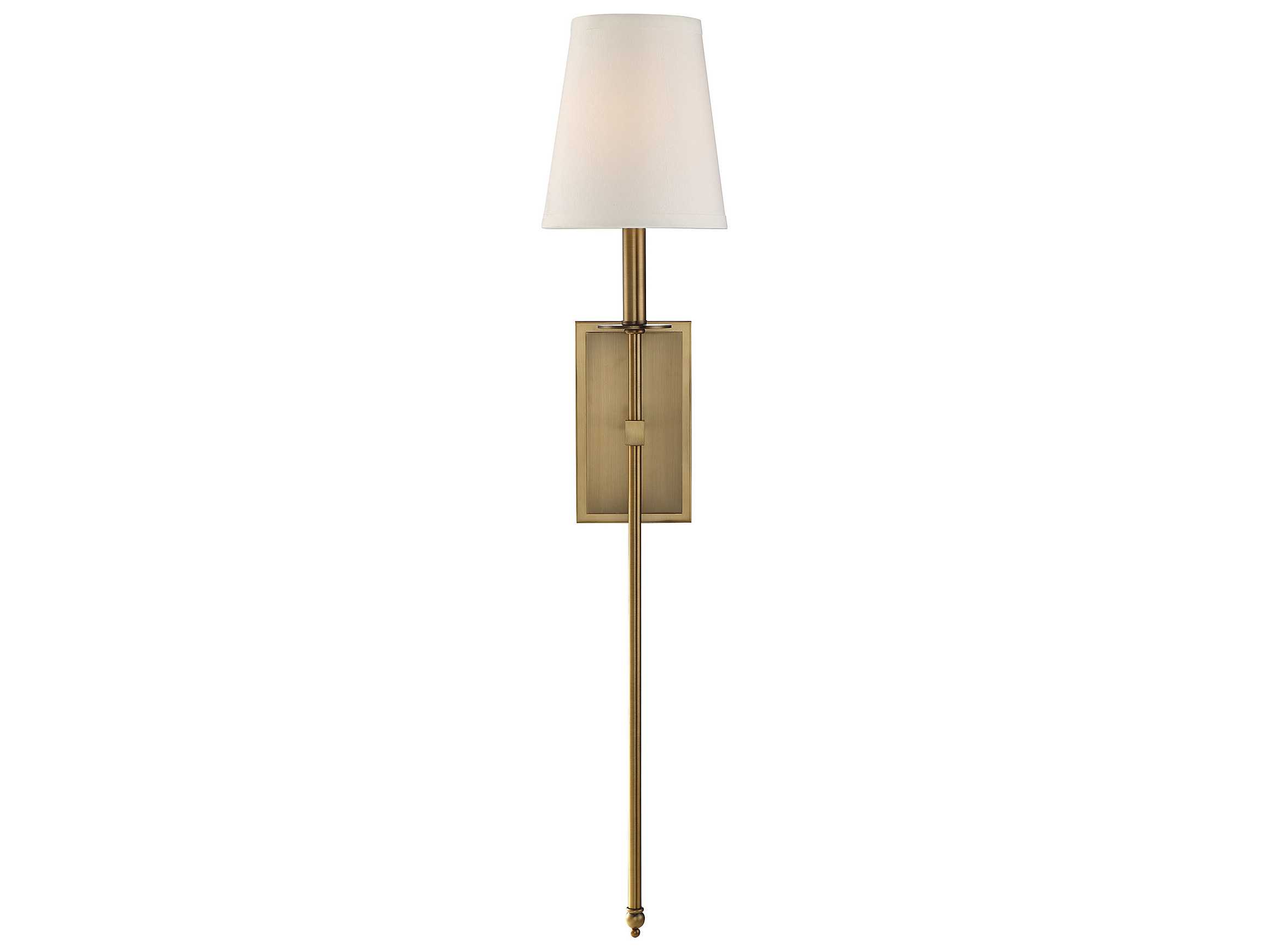 Savoy House Monroe 1-Light Warm Brass Wall Sconce