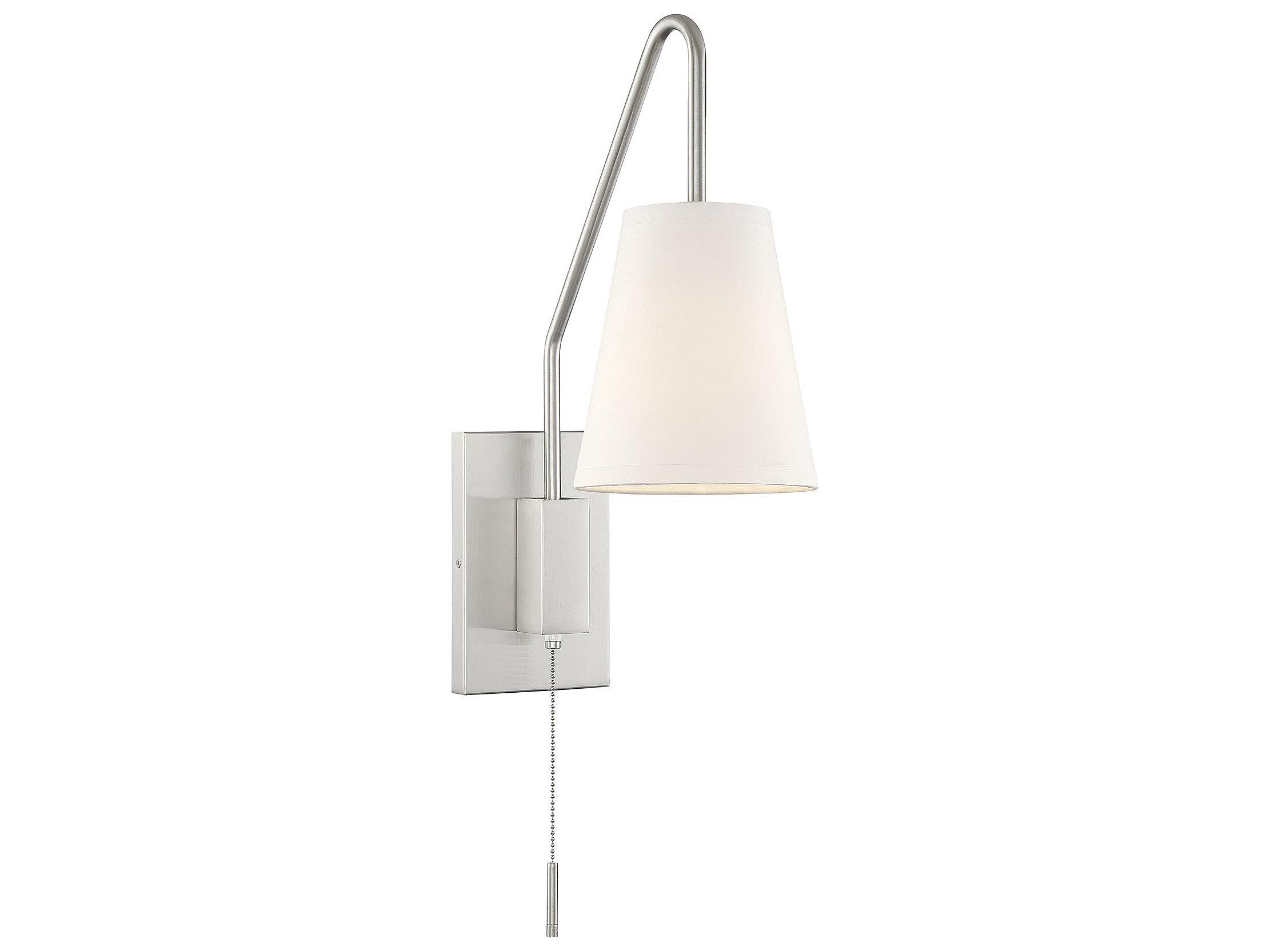 Savoy House Owen 1-Light Satin Nickel Wall Sconce