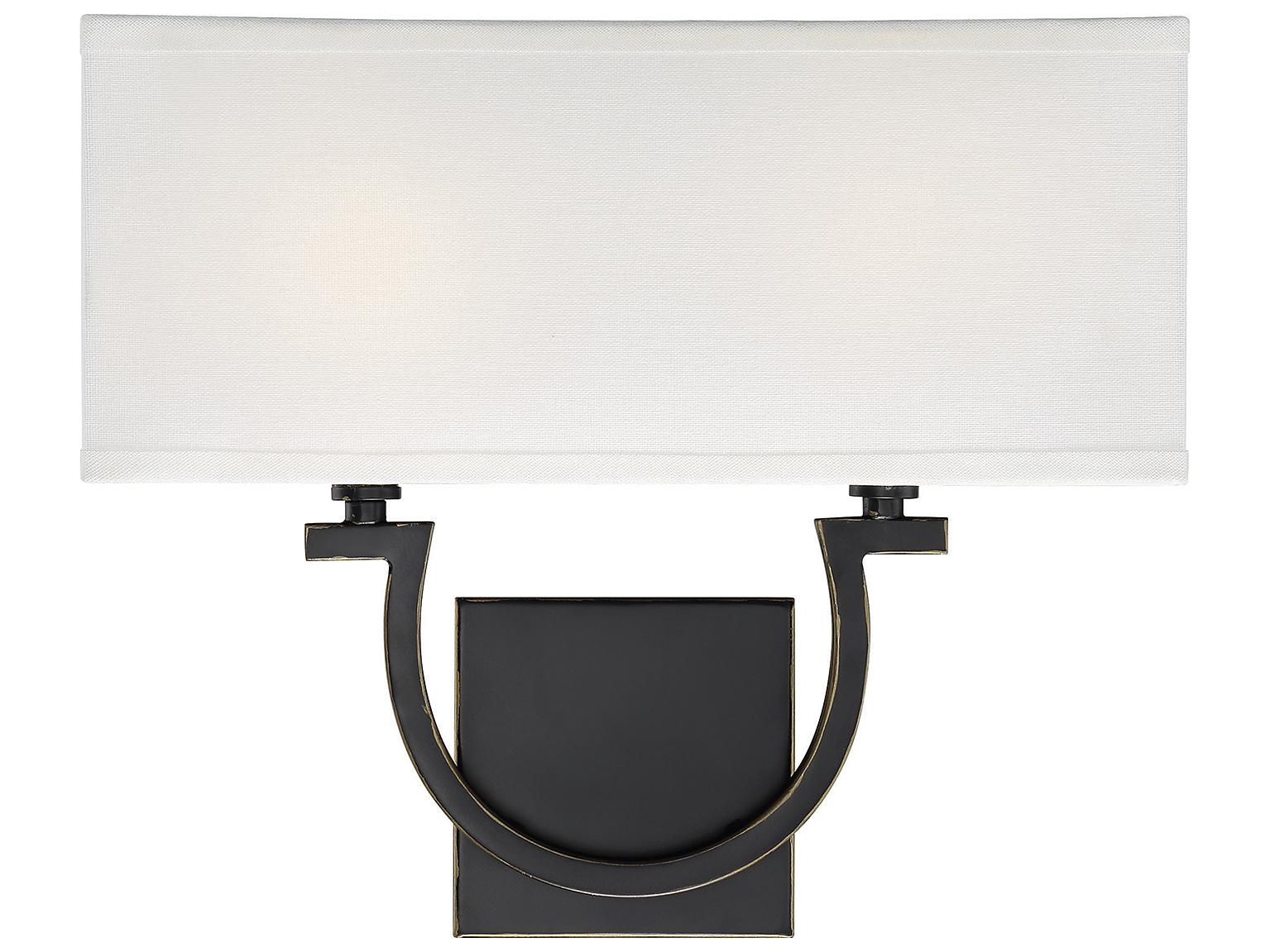 Savoy House Rhodes 2-Light Classic Bronze Wall Sconce