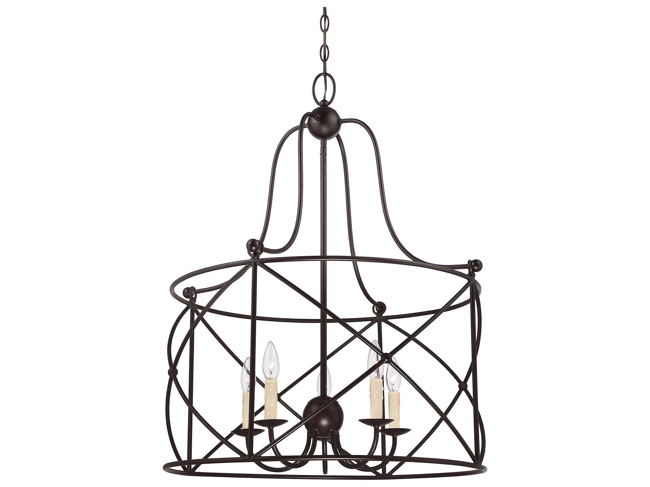 Savoy House Seneca 5-Light English Bronze Candelabra Chandelier