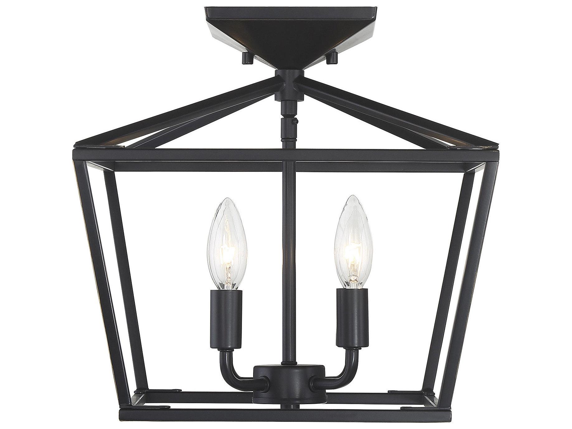 Savoy House Townsend 4-Light Classic Bronze Tiered Semi Flush Mount