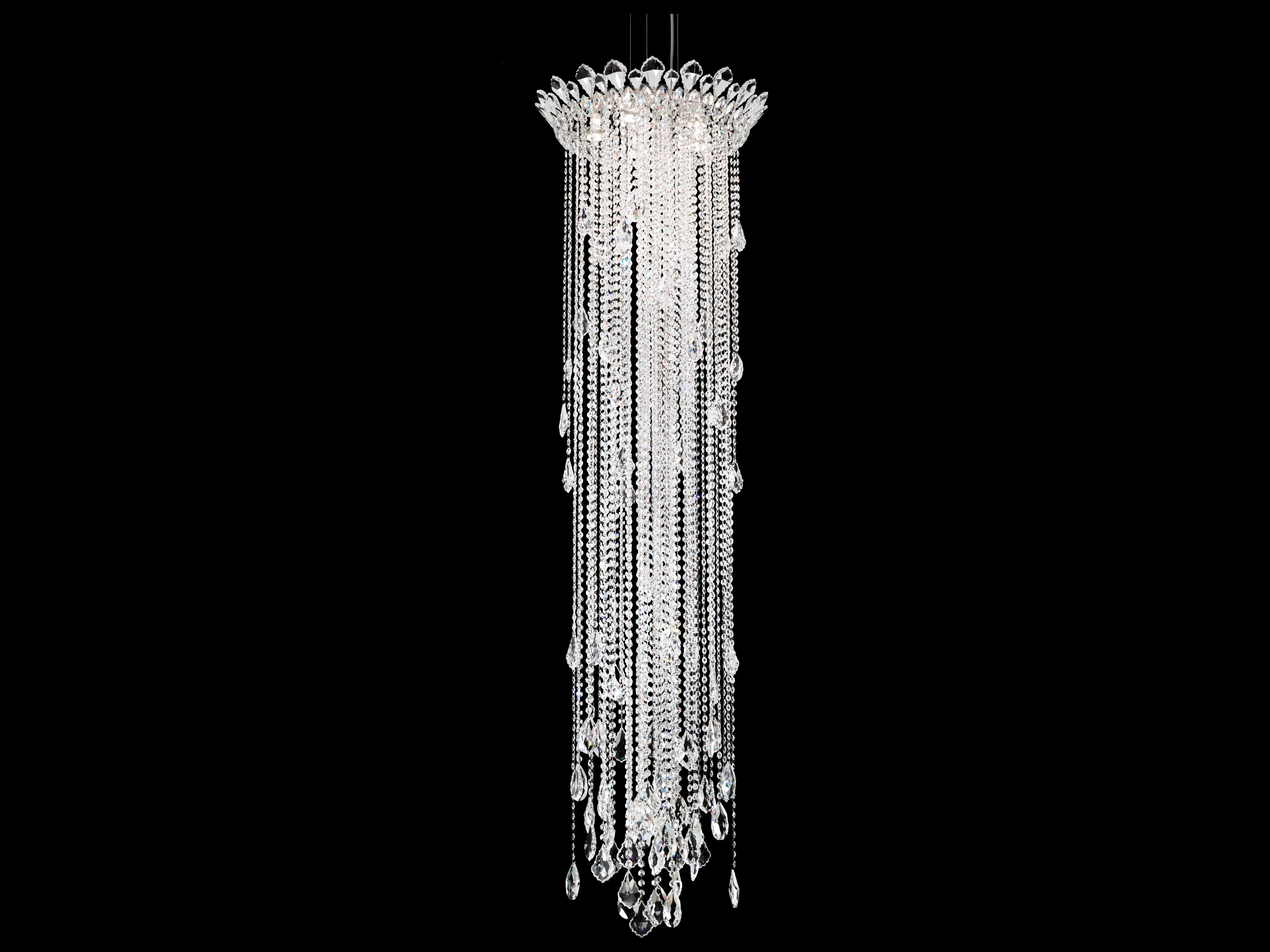 Schonbek Trilliane Strands 5-Light Stainless Steel Crystal Pendant