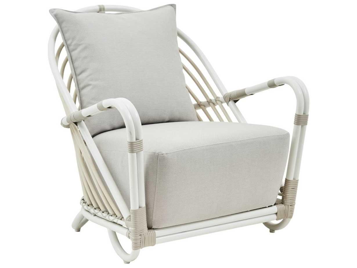 Sika Design Exterior Aluminum Dove White Cushion Charlottenborg Patio Lounge Chair