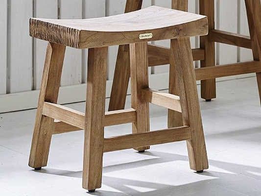 Sika Indoor Teak Wood Brown Side Dining Chair