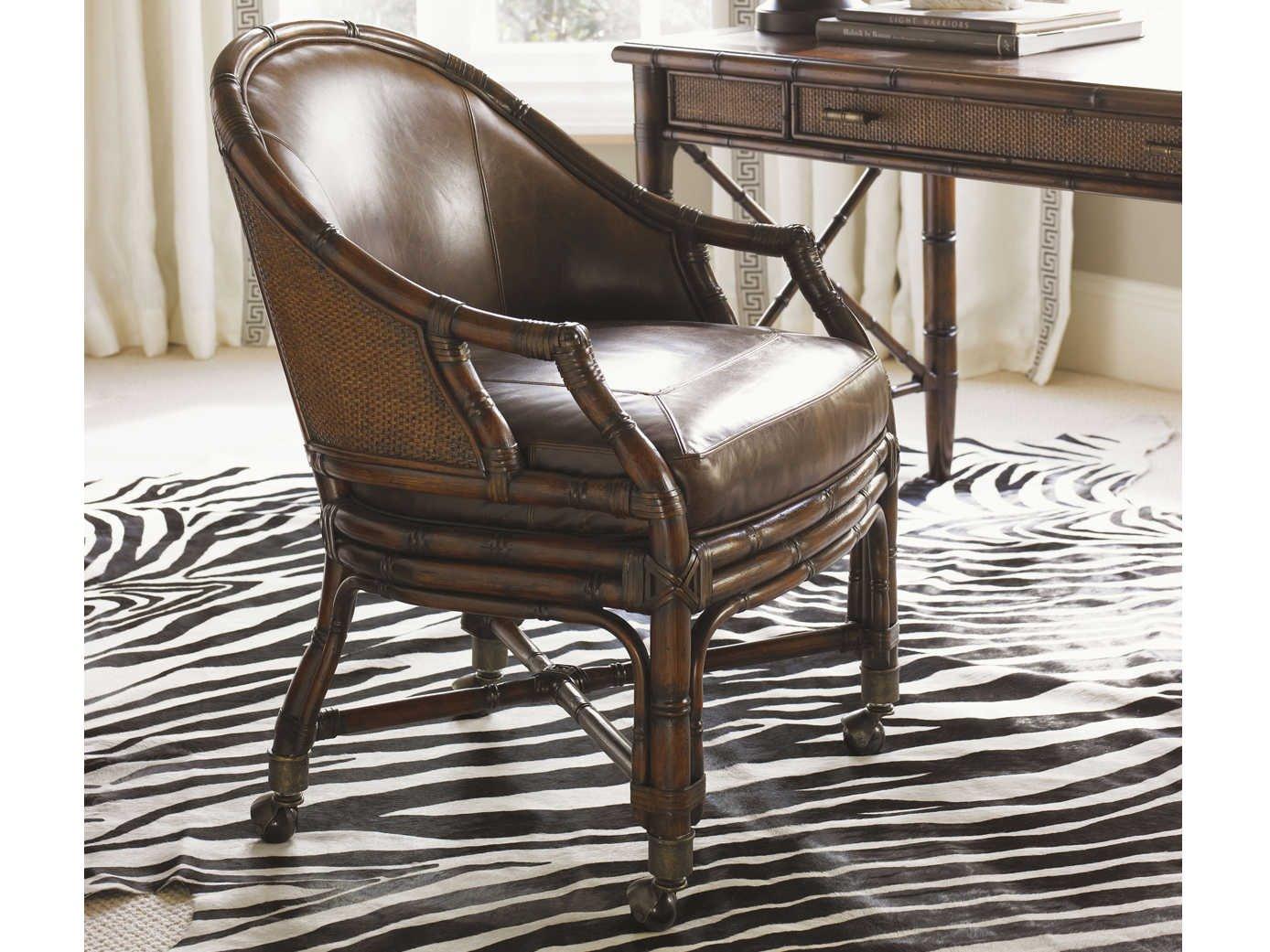 Sligh Bal Harbor Brown Leather Office Chair