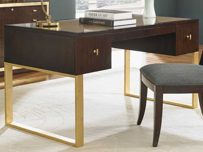 Sligh Bel Aire Brown Walnut Wood Secretary Desk