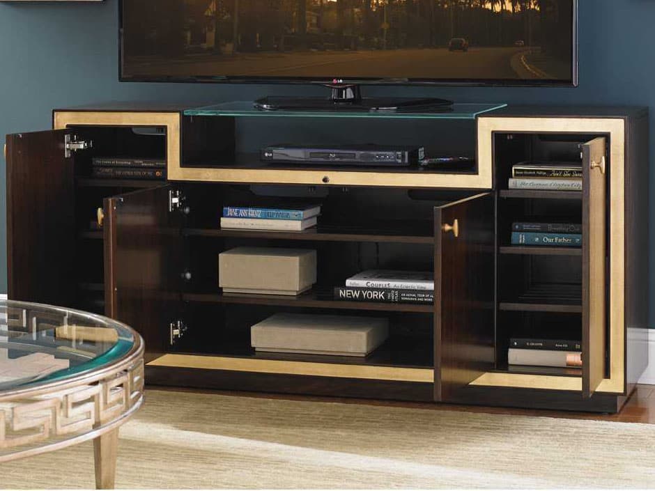 Sligh Bel Aire 64" Walnut Wood Media Console