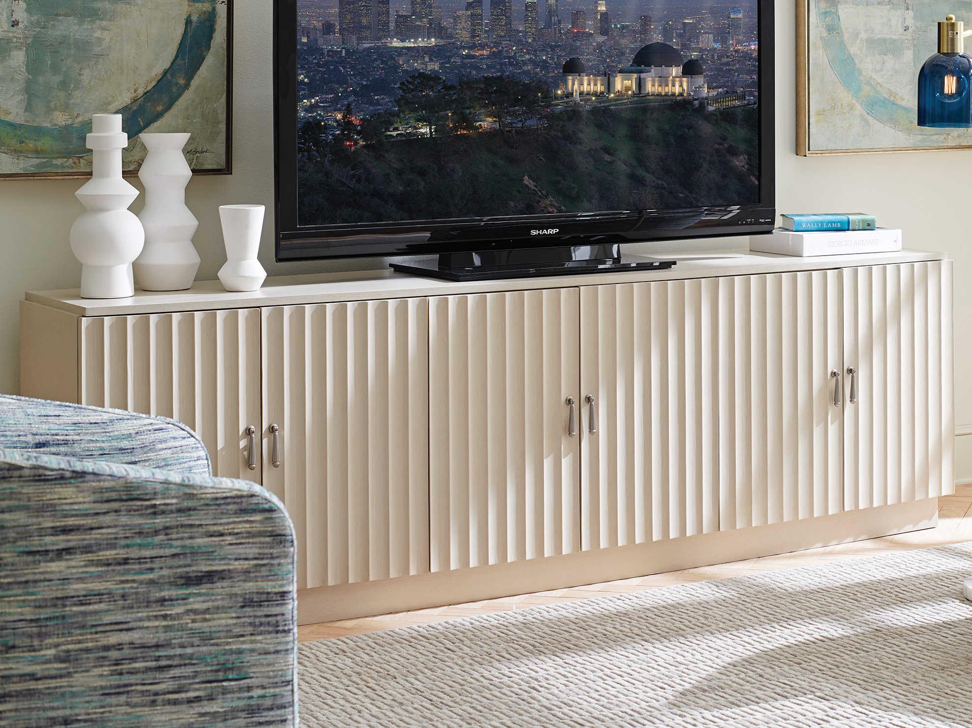 Sligh Cascades 96" Oak Wood Media Console