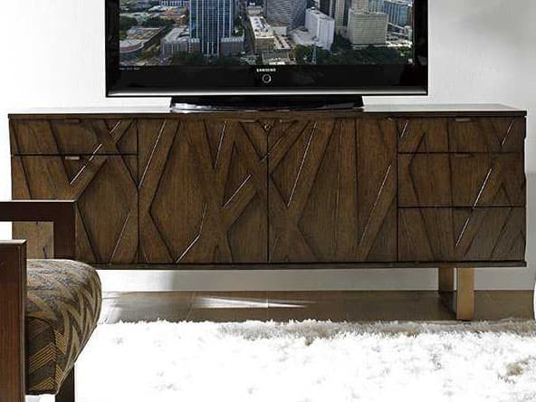 Sligh Cross Effect 73" Oak Wood Media Console