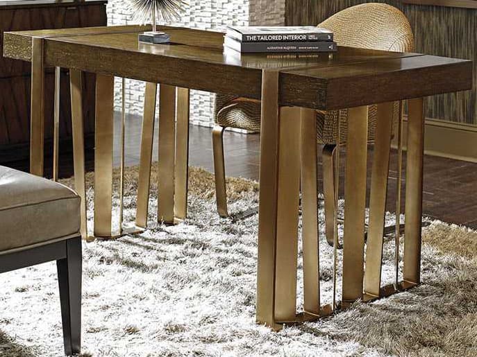 Sligh Cross Effect Oak Wood Secretary Desk