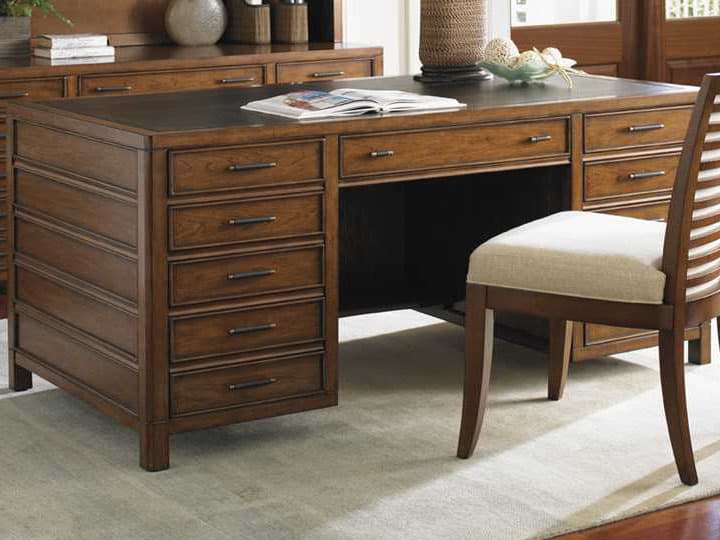 Sligh Longboat Key Beige Executive Desk