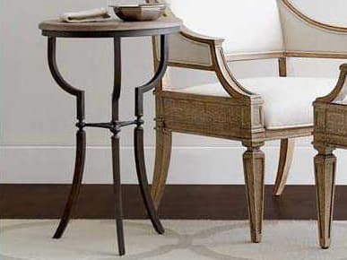 Stanley Furniture Wethersfield Estate Round Wood Brimfield Oak End Table