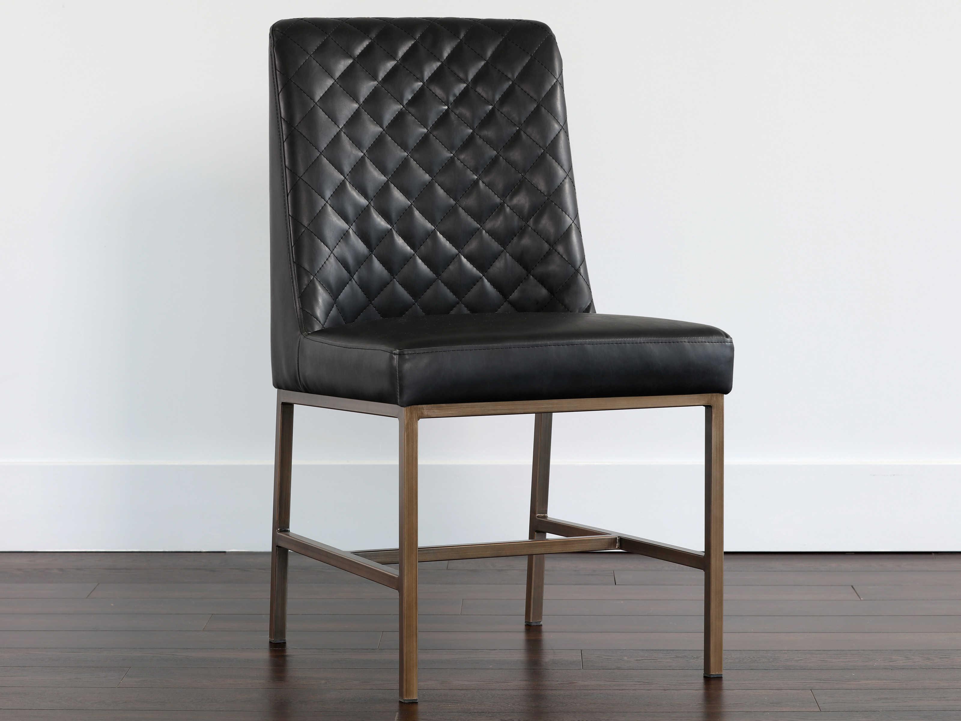 Sunpan 5west Leighland Dining Chair Coal Black