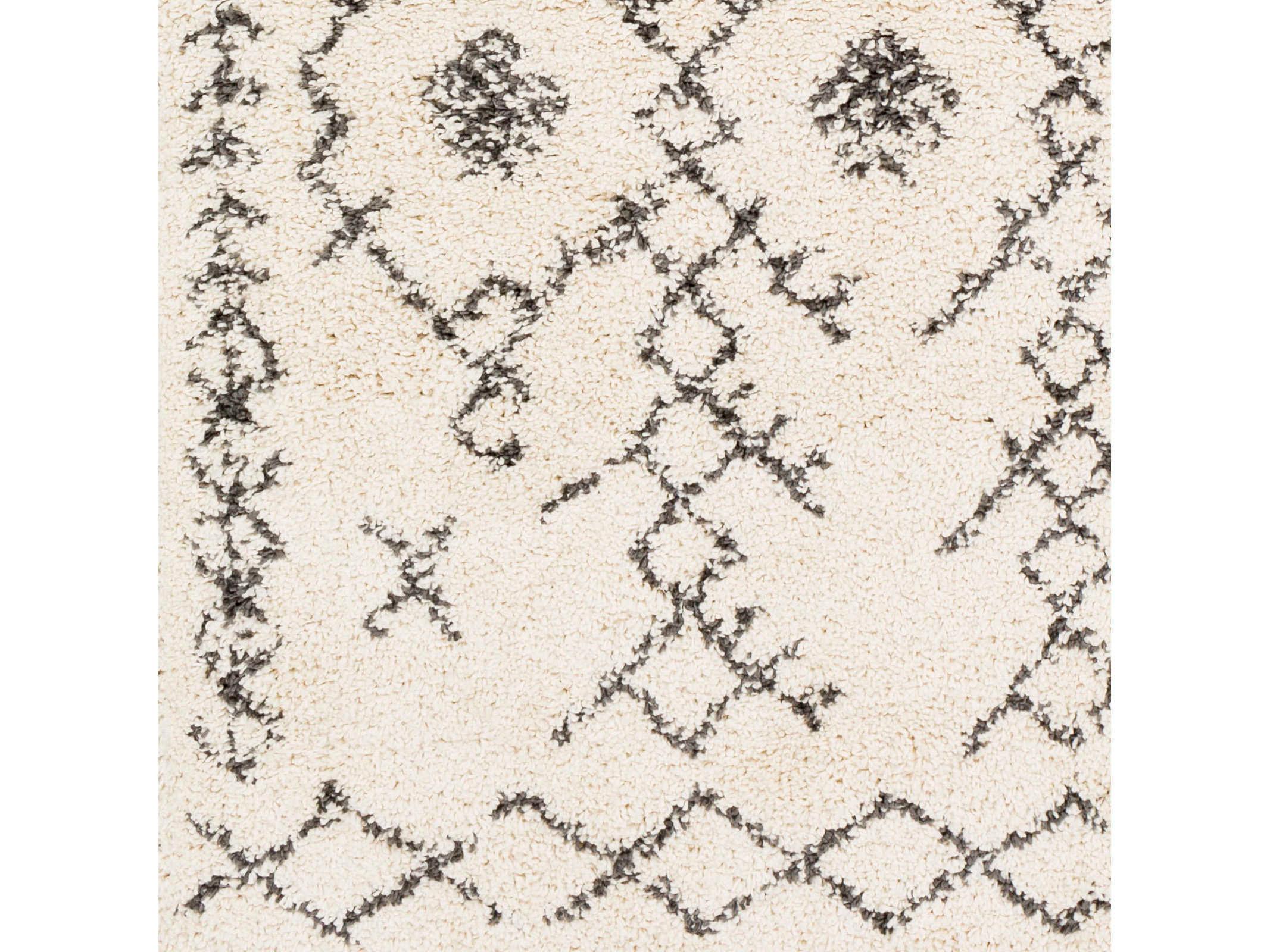 Surya Berber Shag Geometric Area Rug