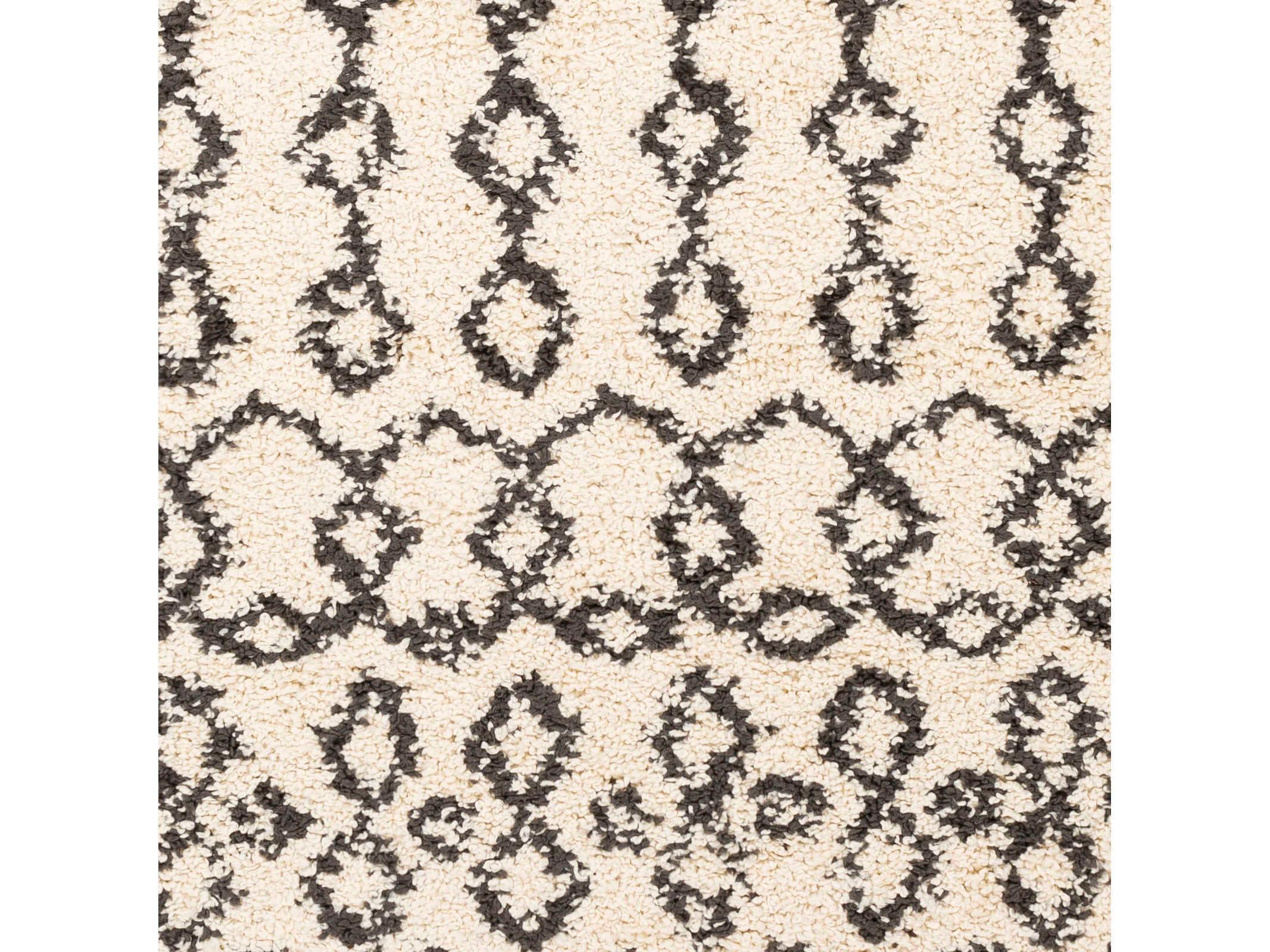 Surya Berber Shag Floral Area Rug