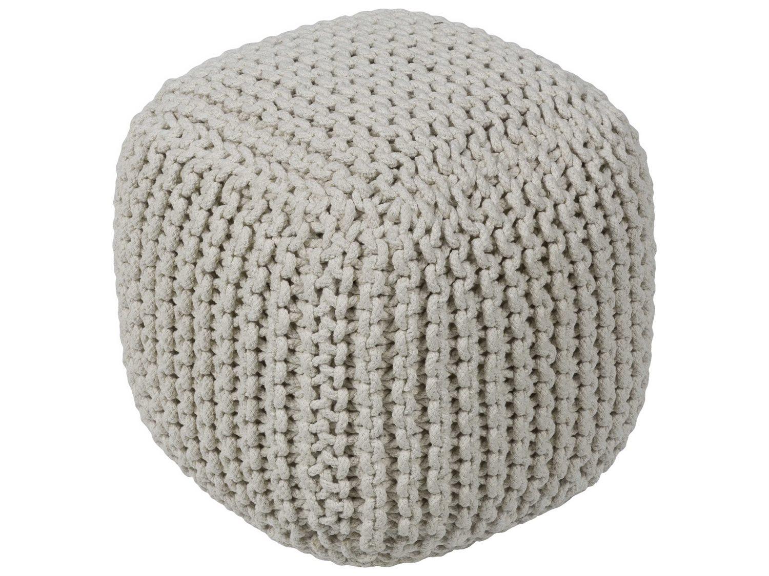 Surya Braga Cream Ottoman