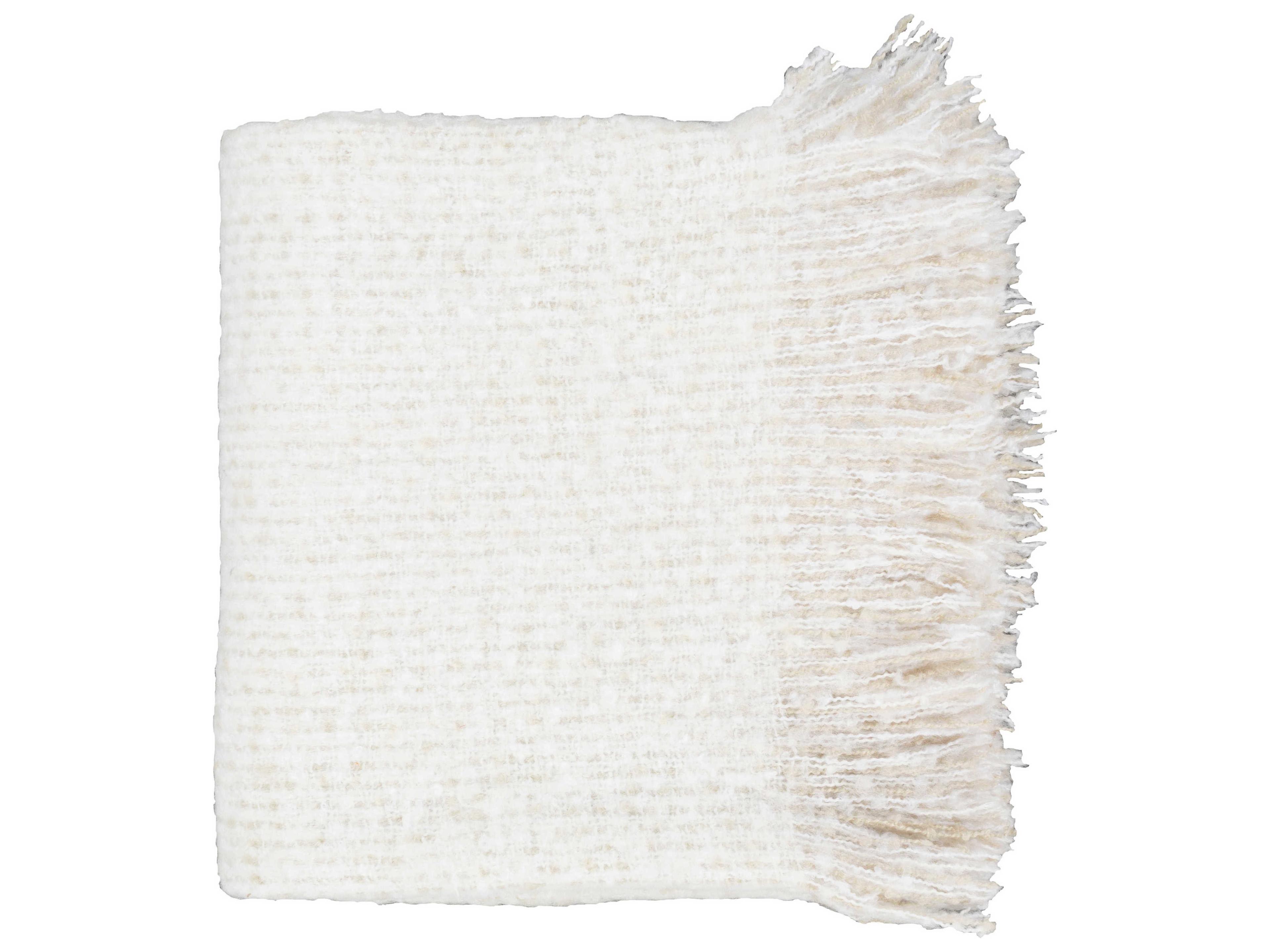 Surya Madurai White / Beige Throw