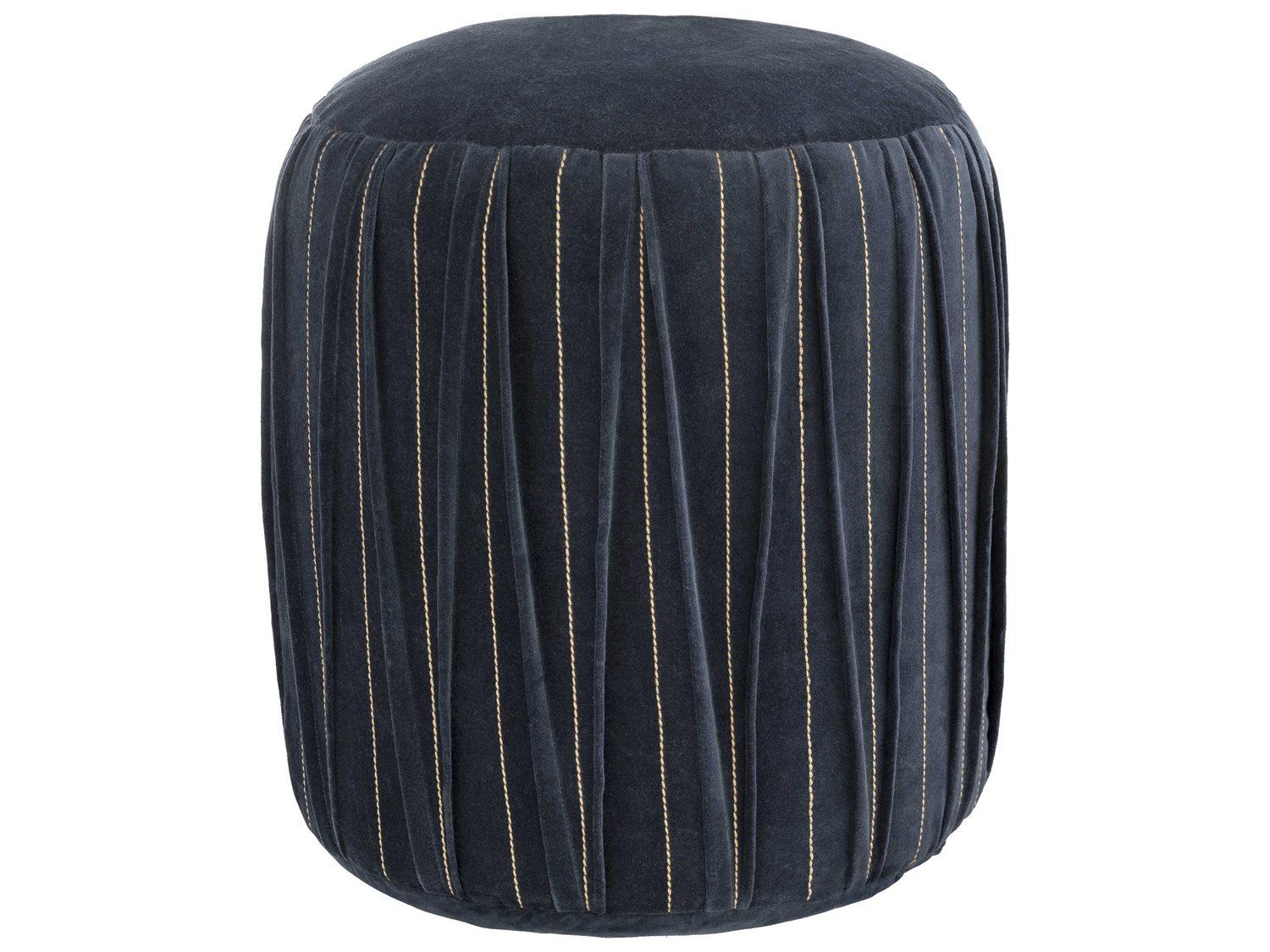 Surya Vela Dark Blue Ottoman