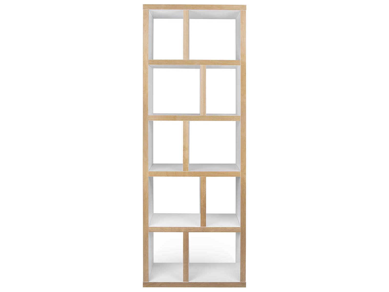 TemaHome Berlin Pure White Plywood Bookcase