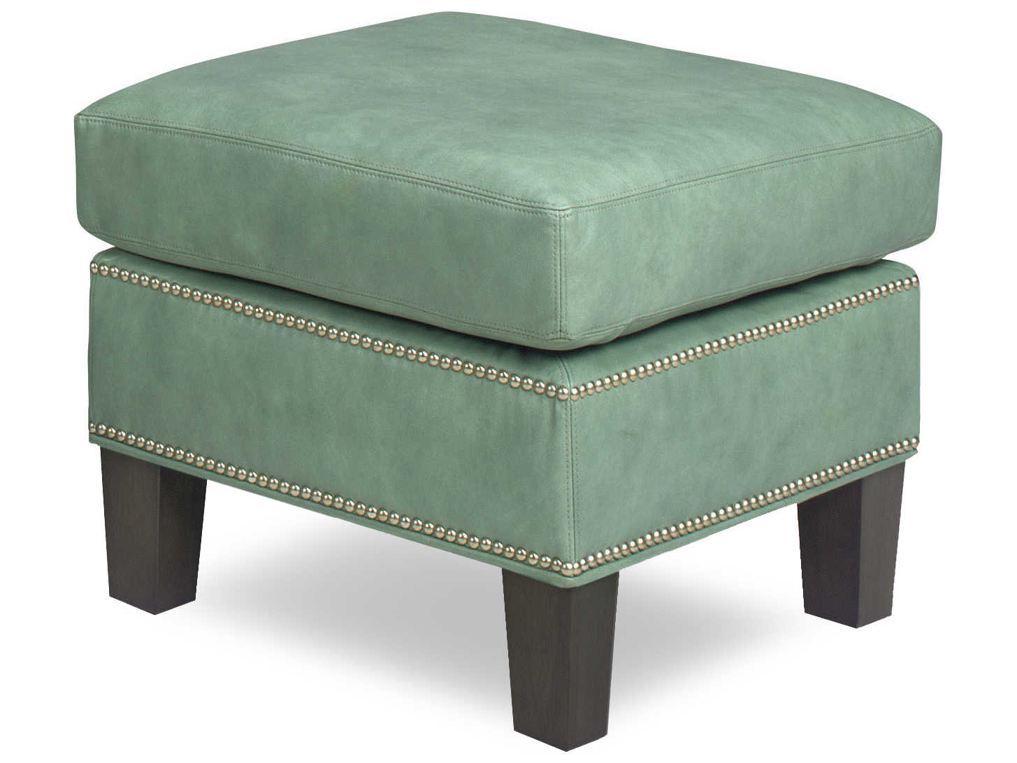 Temple Griffin Leather Ottoman