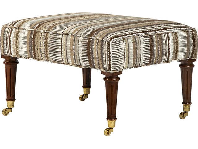 Theodore Alexander Alexa Hamption Upholstered Ottoman