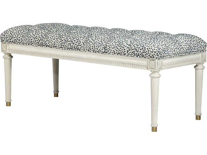 Theodore Alexander Alexa Hamption Upholstered Ottoman