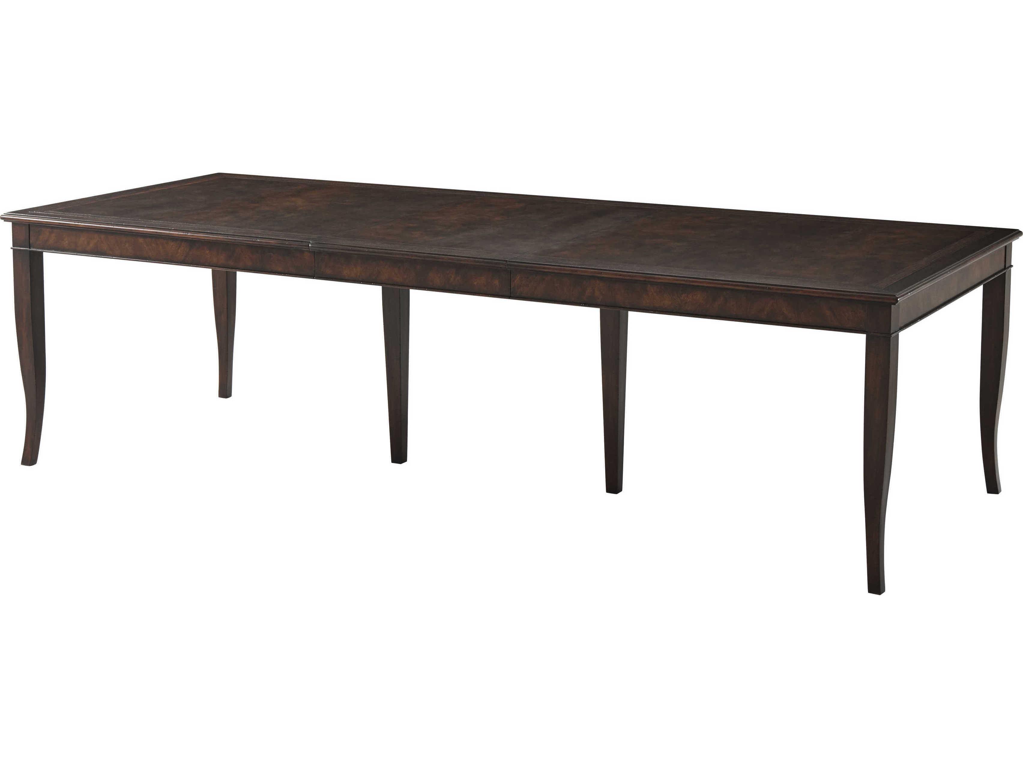 Theodore Alexander Brooksby Rectangular Wood Cerejeira Veneer Mahogany Dining Table