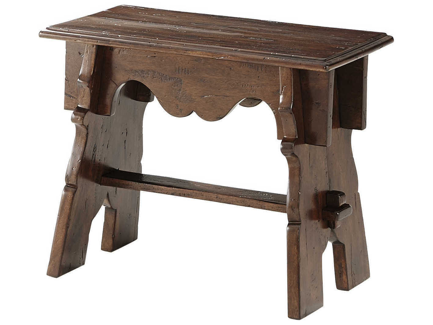 Theodore Alexander Castle Bromwich Mahogany Brown Accent Bench