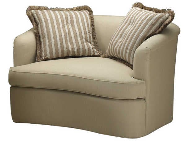 Theodore Alexander Fabric Chair and a Half