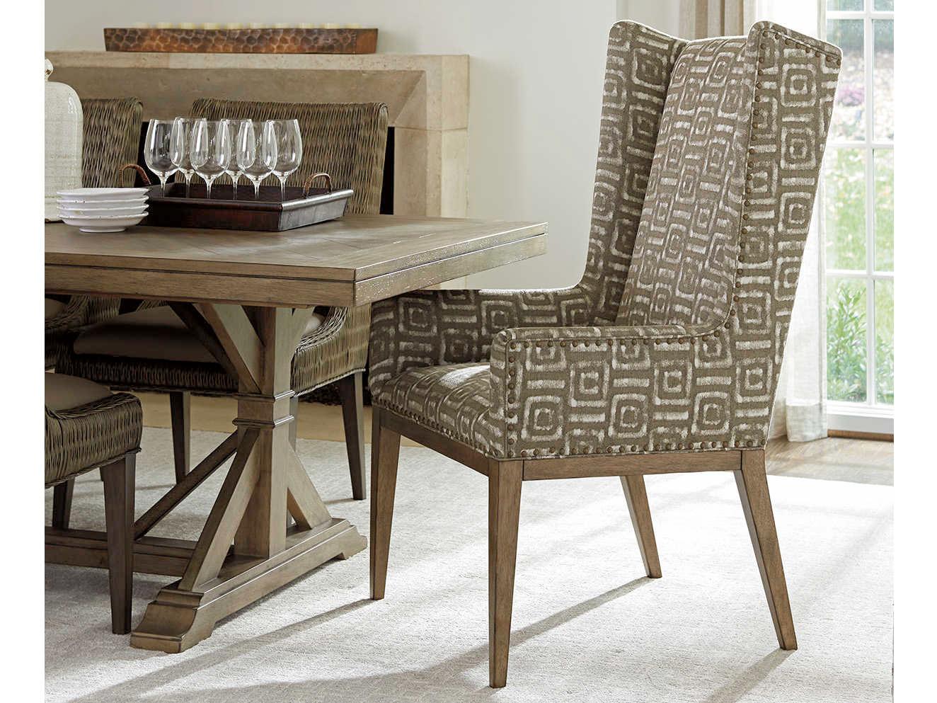 Tommy Bahama Cypress Point Fabric Arm Dining Chair