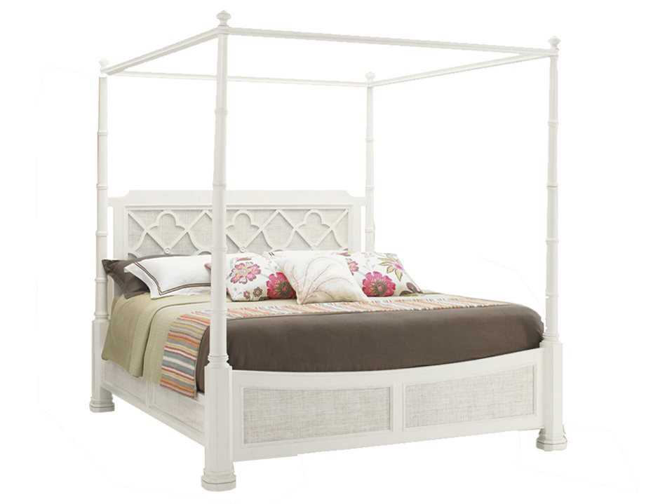 Tommy Bahama Ivory Key Southampton Queen Poster Bed