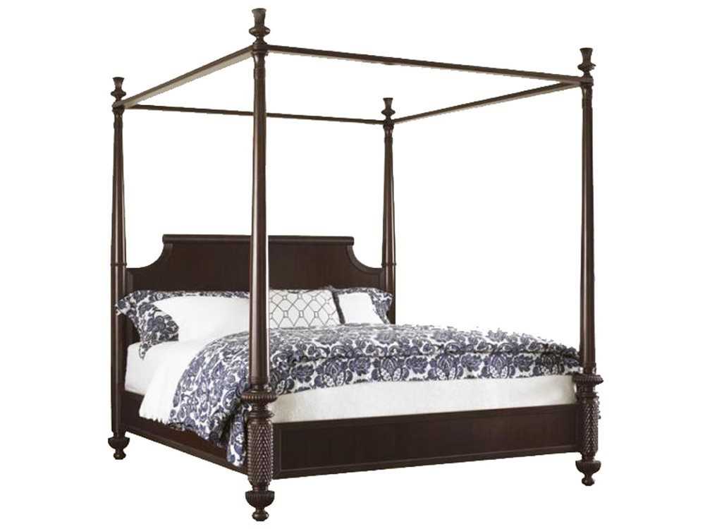 Tommy Bahama Royal Kahala Diamond Head Wood Queen Poster Bed