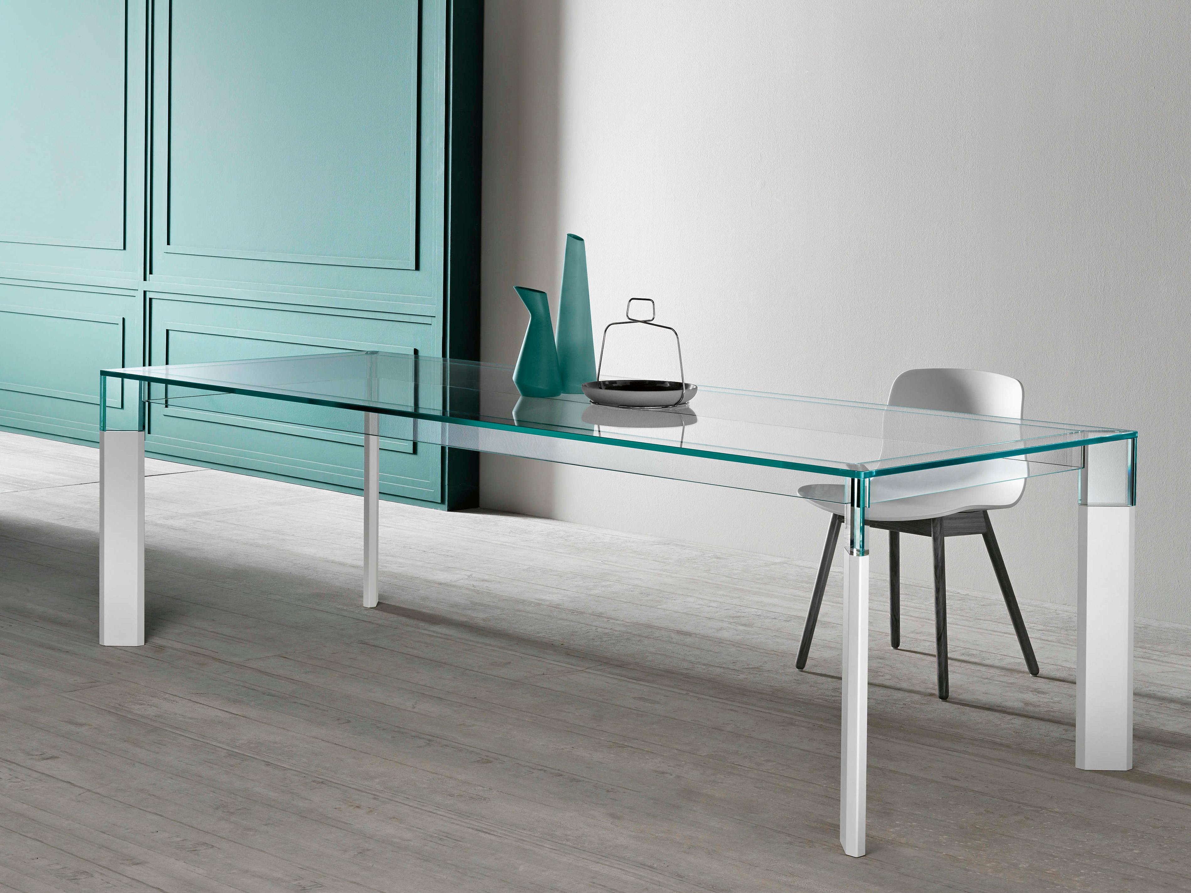 Tonelli Perseo Rectangular Glass Dining Table