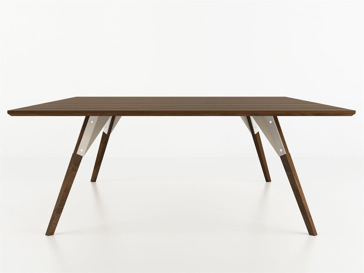 Tronk Design Clarke Collection Square Wood White Coffee Table