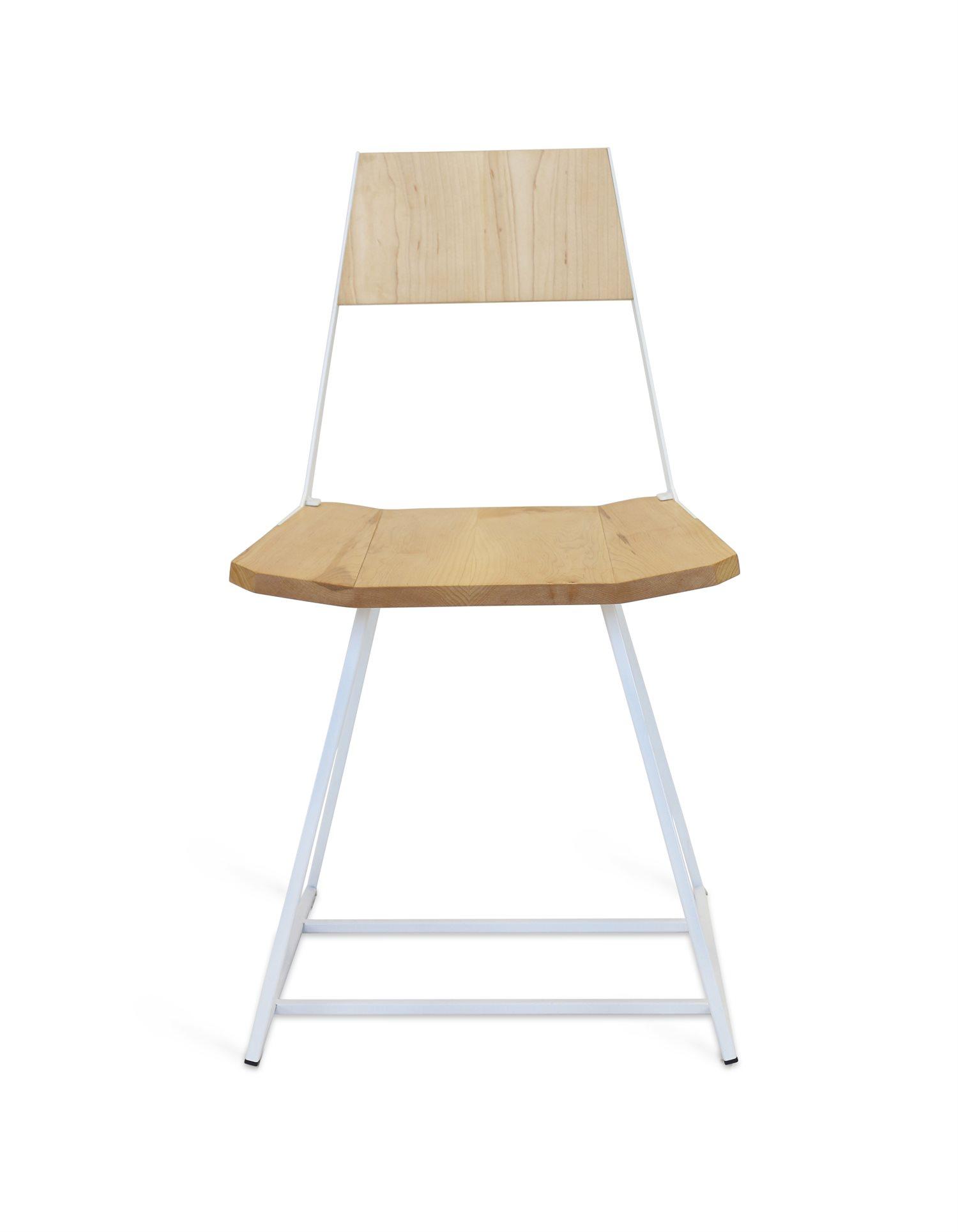 Tronk Design Clarke Collection Maple Wood Beige Side Dining Chair