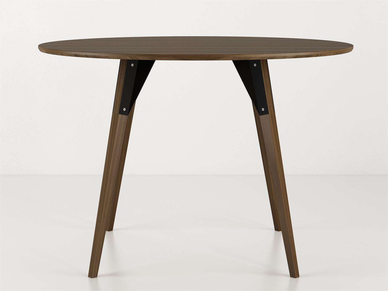 Tronk Design Clarke Collection Oval Wood Black Dining Table