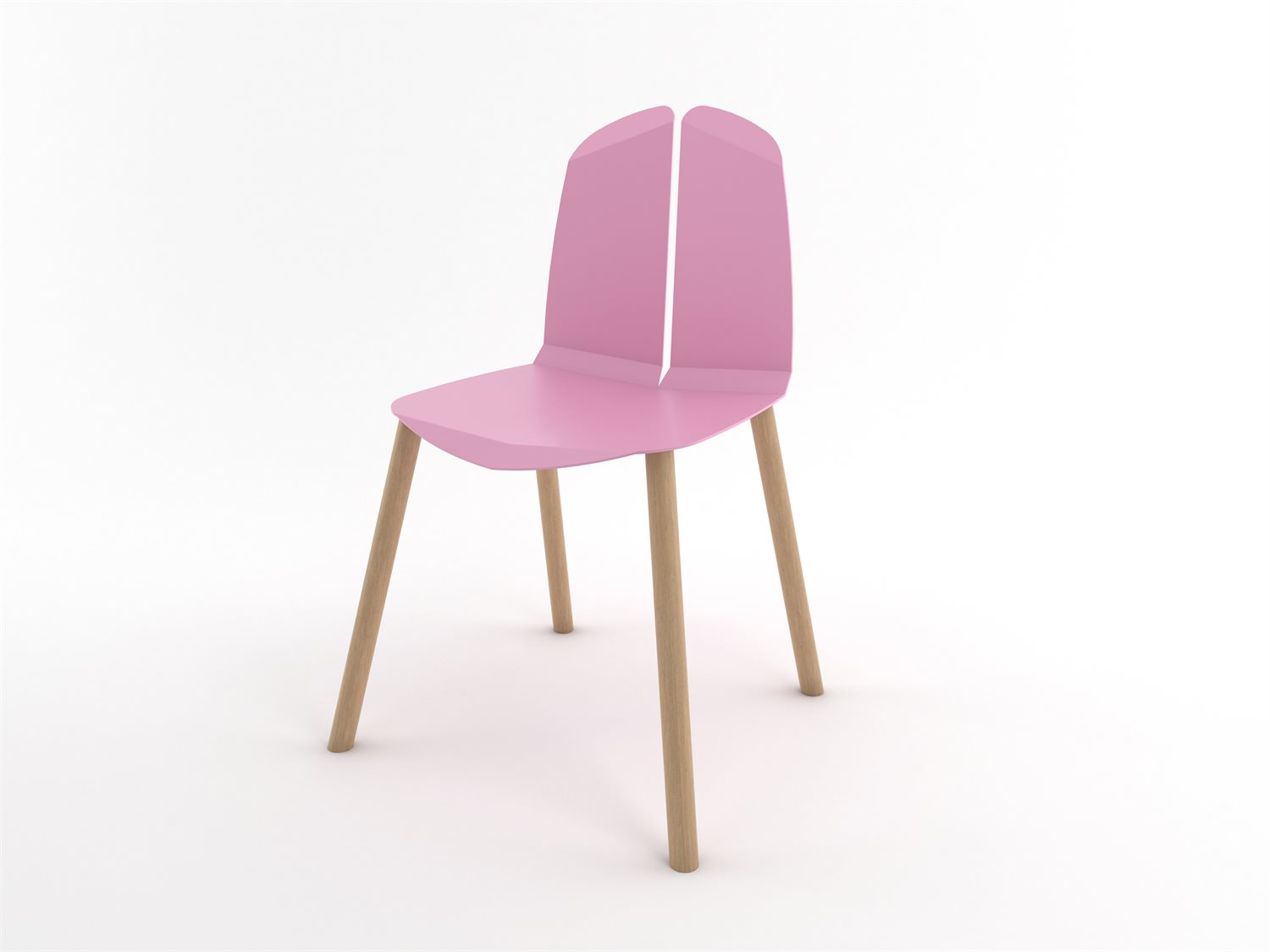 Tronk Design Oak Wood Side Dining Chair
