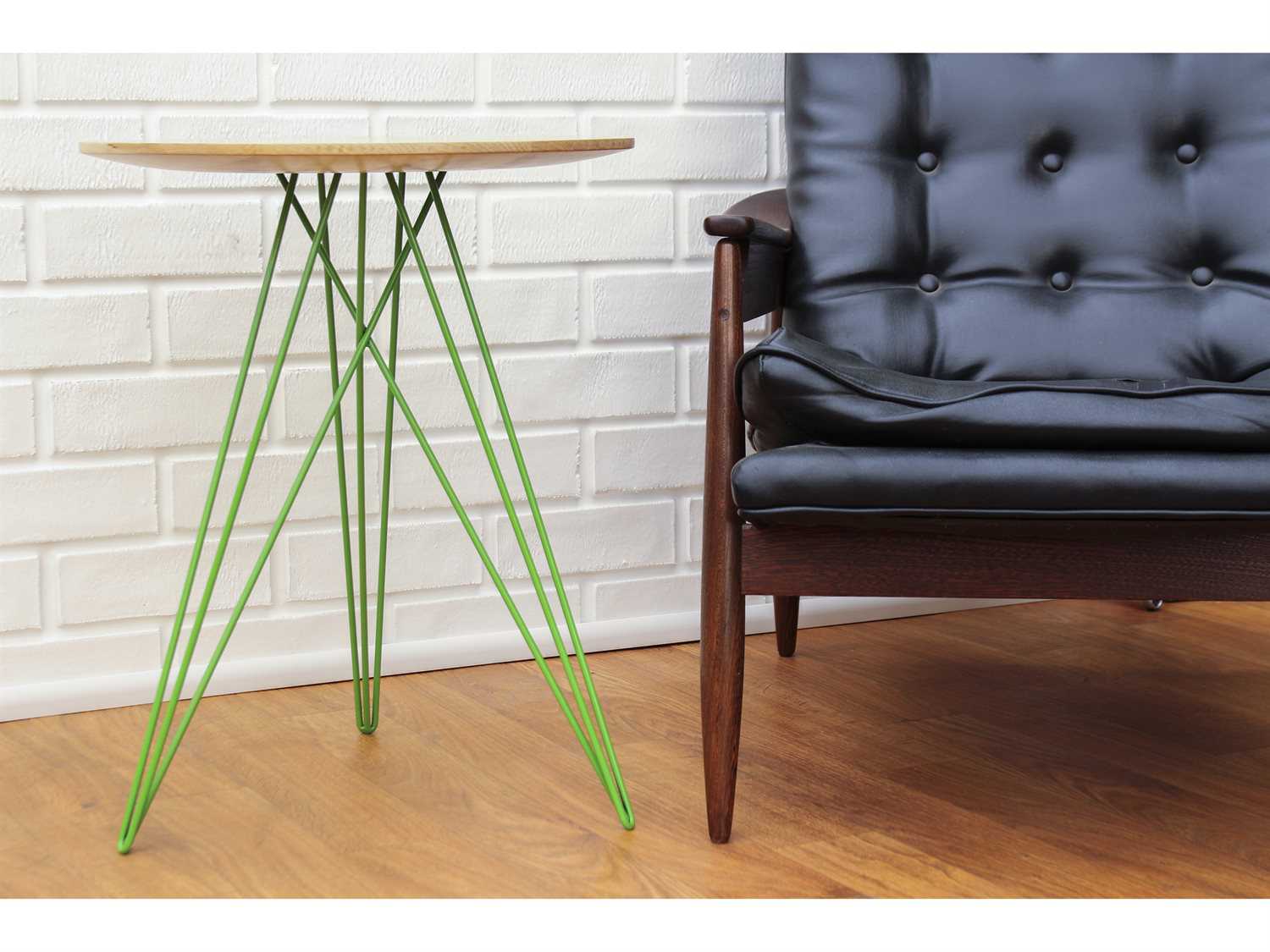 Tronk Design Hudson Round Wood End Table