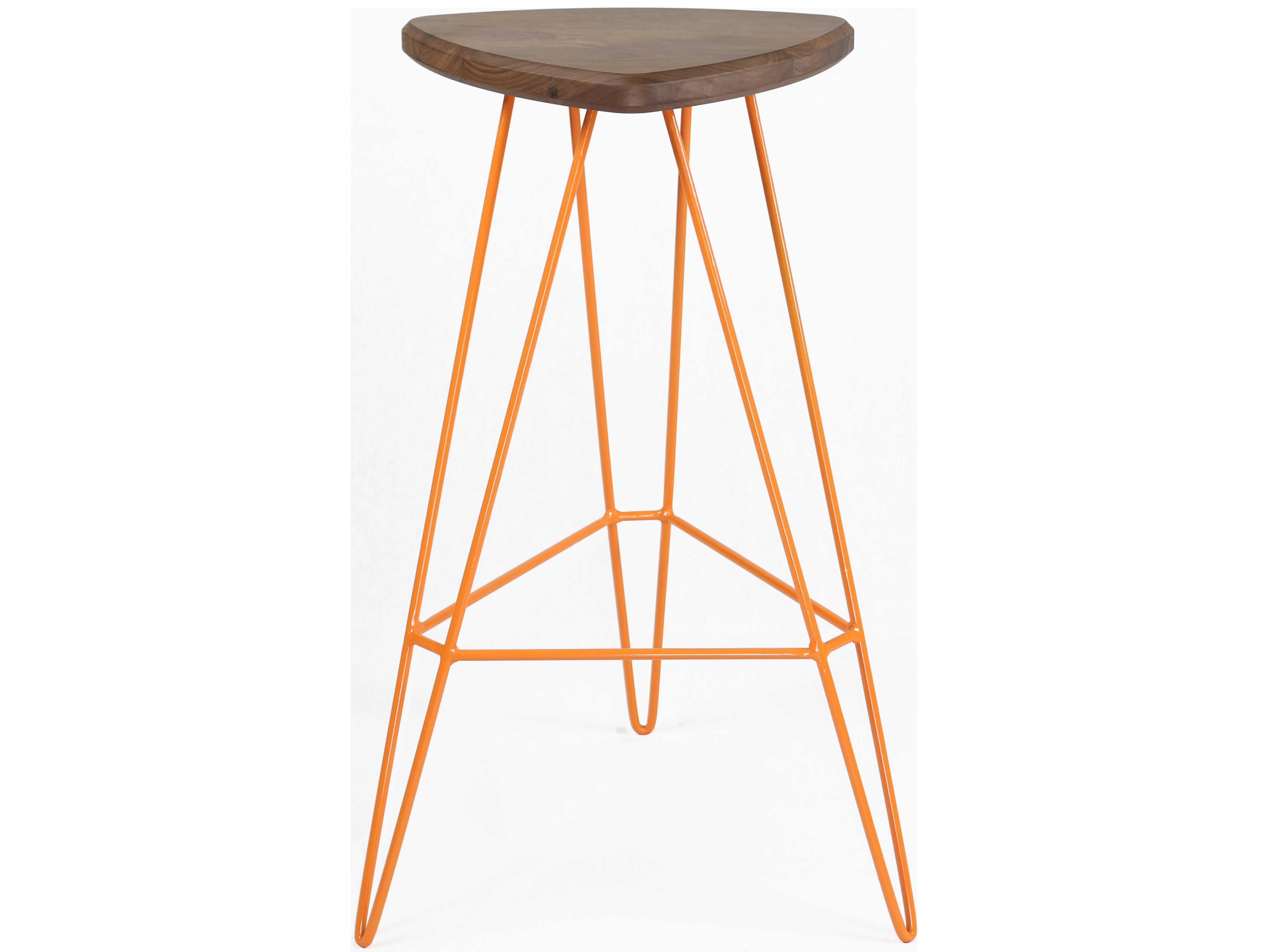 Tronk Design Madison Walnut Wood Bar Stool