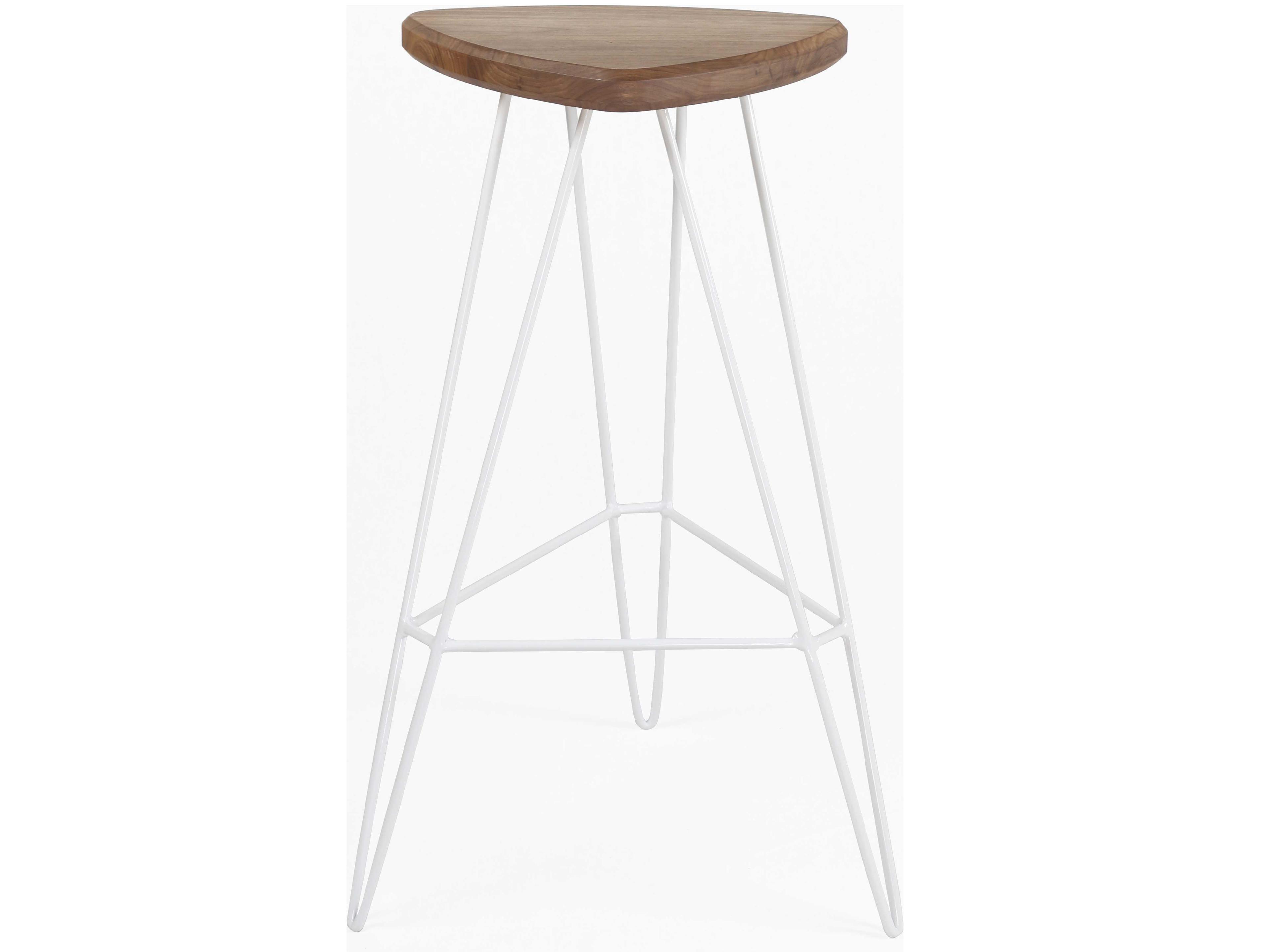 Tronk Design Madison Walnut Wood Bar Stool