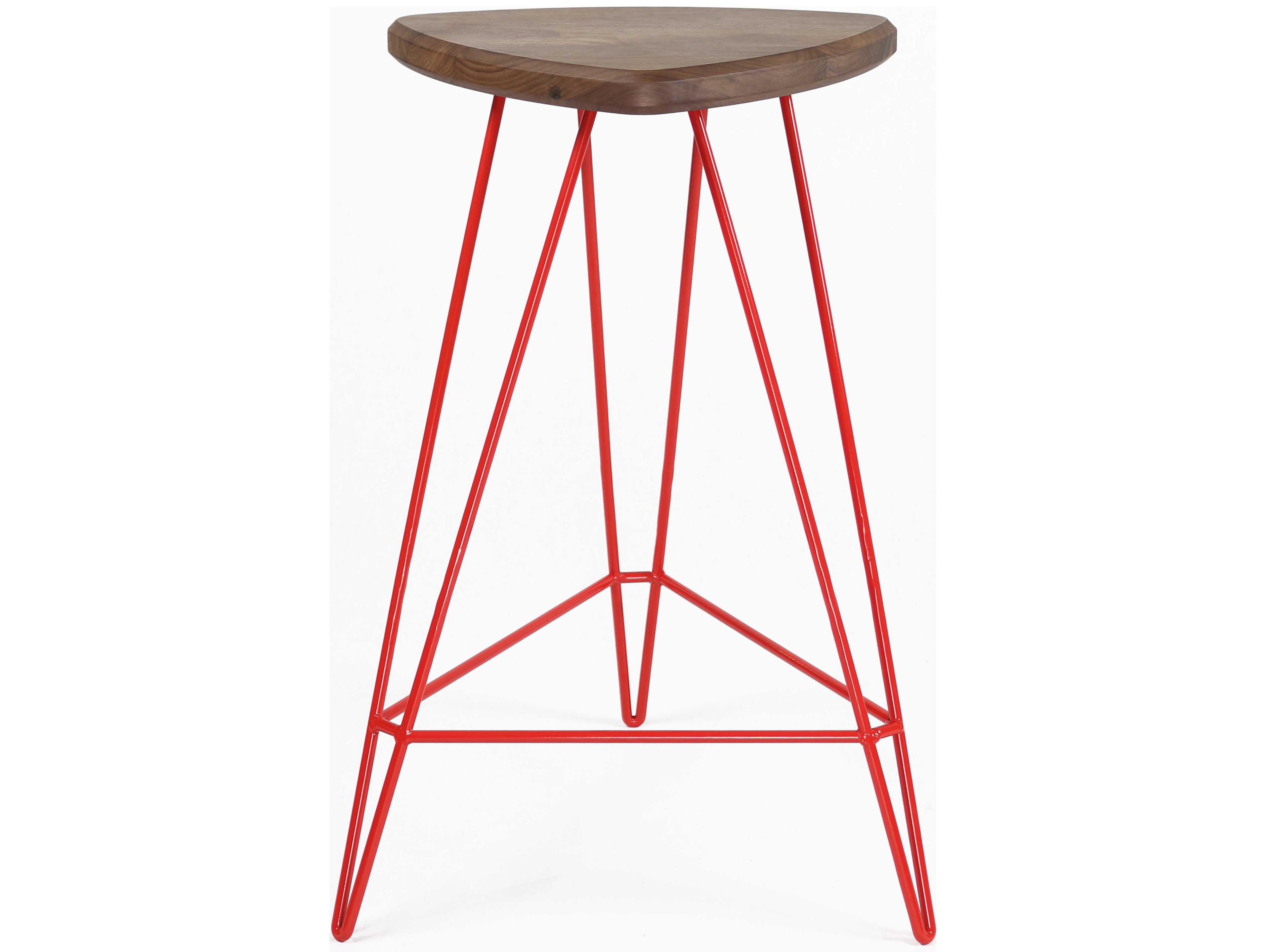 Tronk Design Madison Walnut Wood Counter Stool