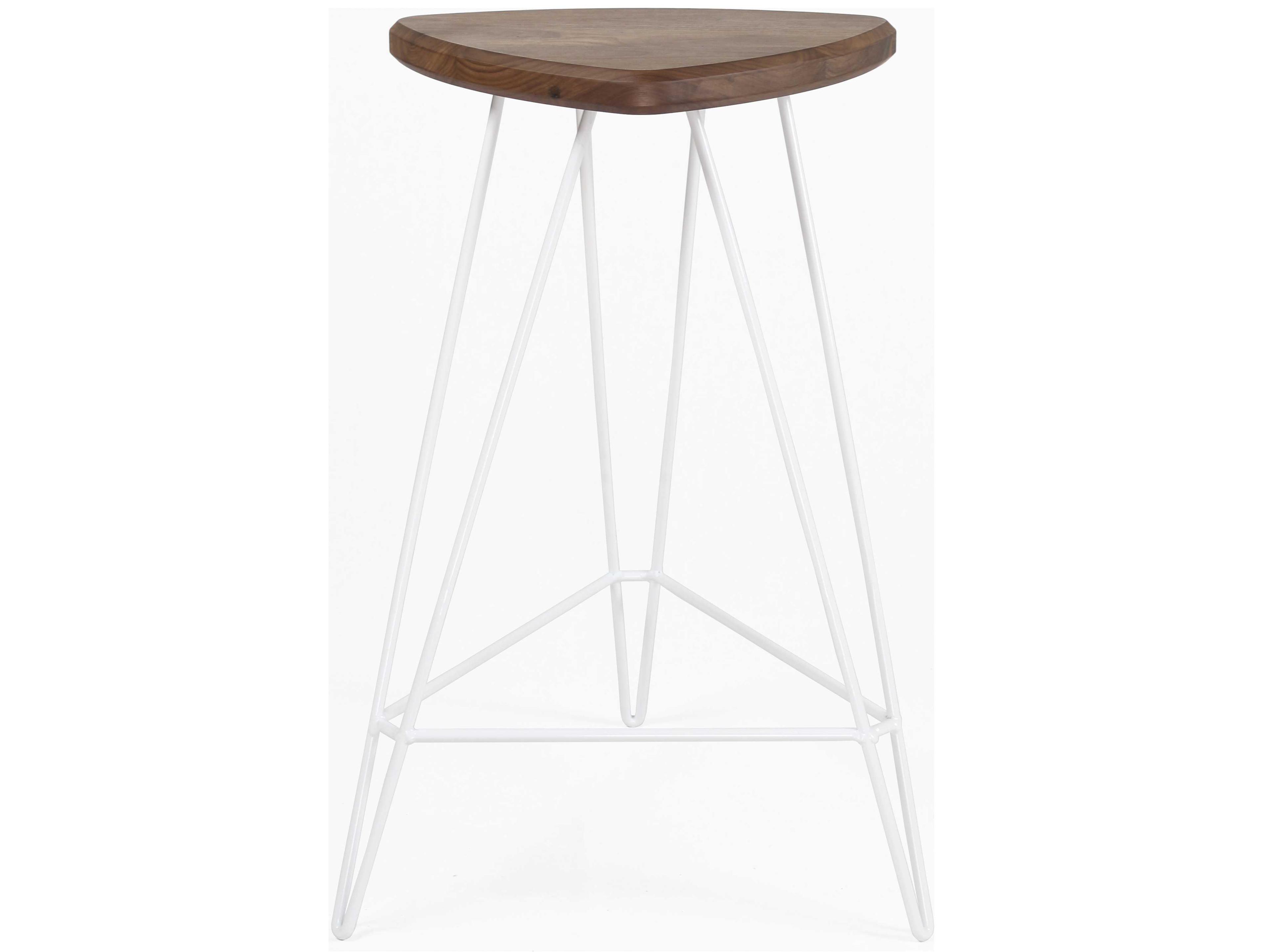 Tronk Design Madison Walnut Wood Counter Stool