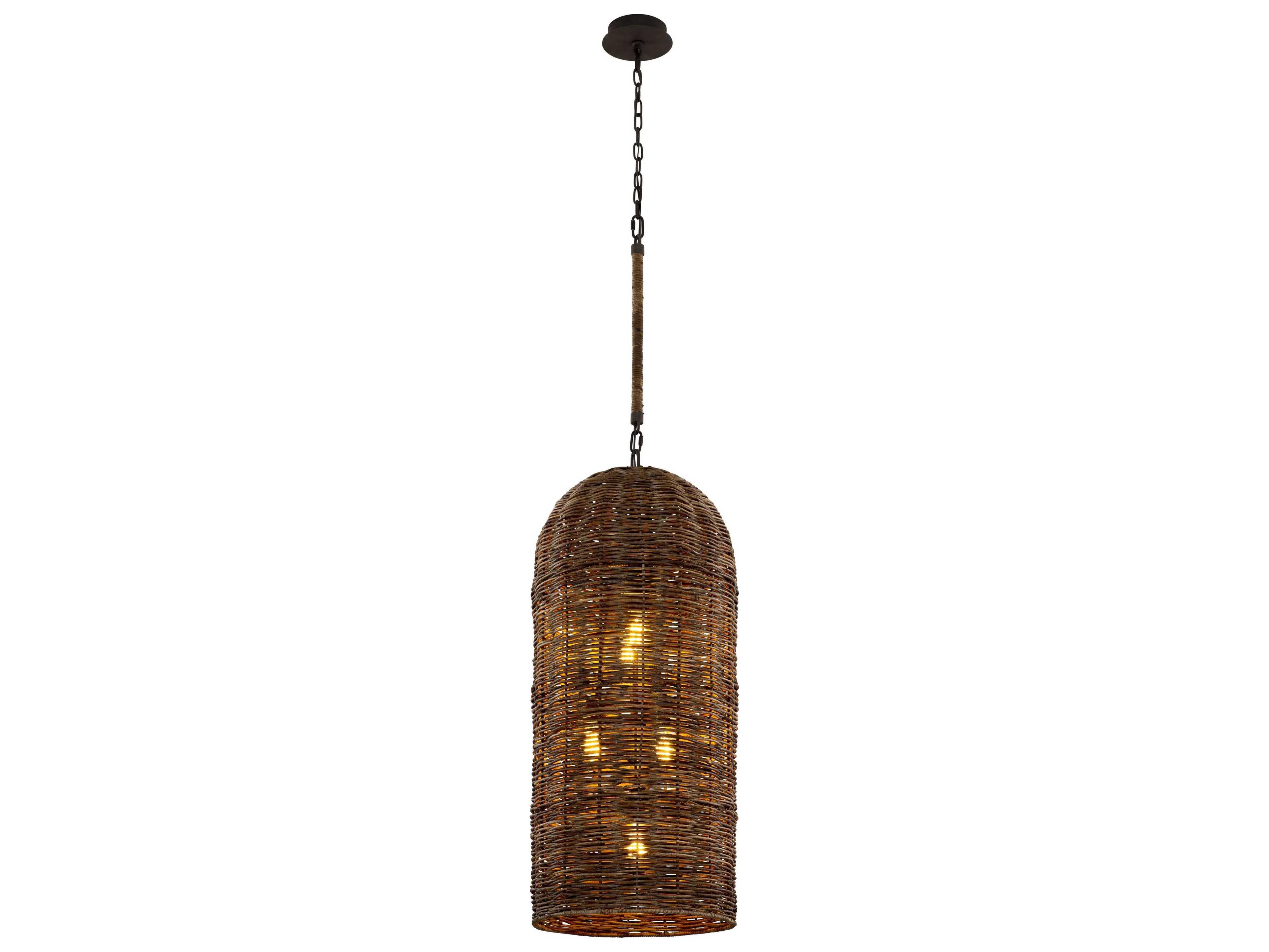 Troy Lighting Huxley 5-Light Tidepool Bronze LED Bowl Pendant