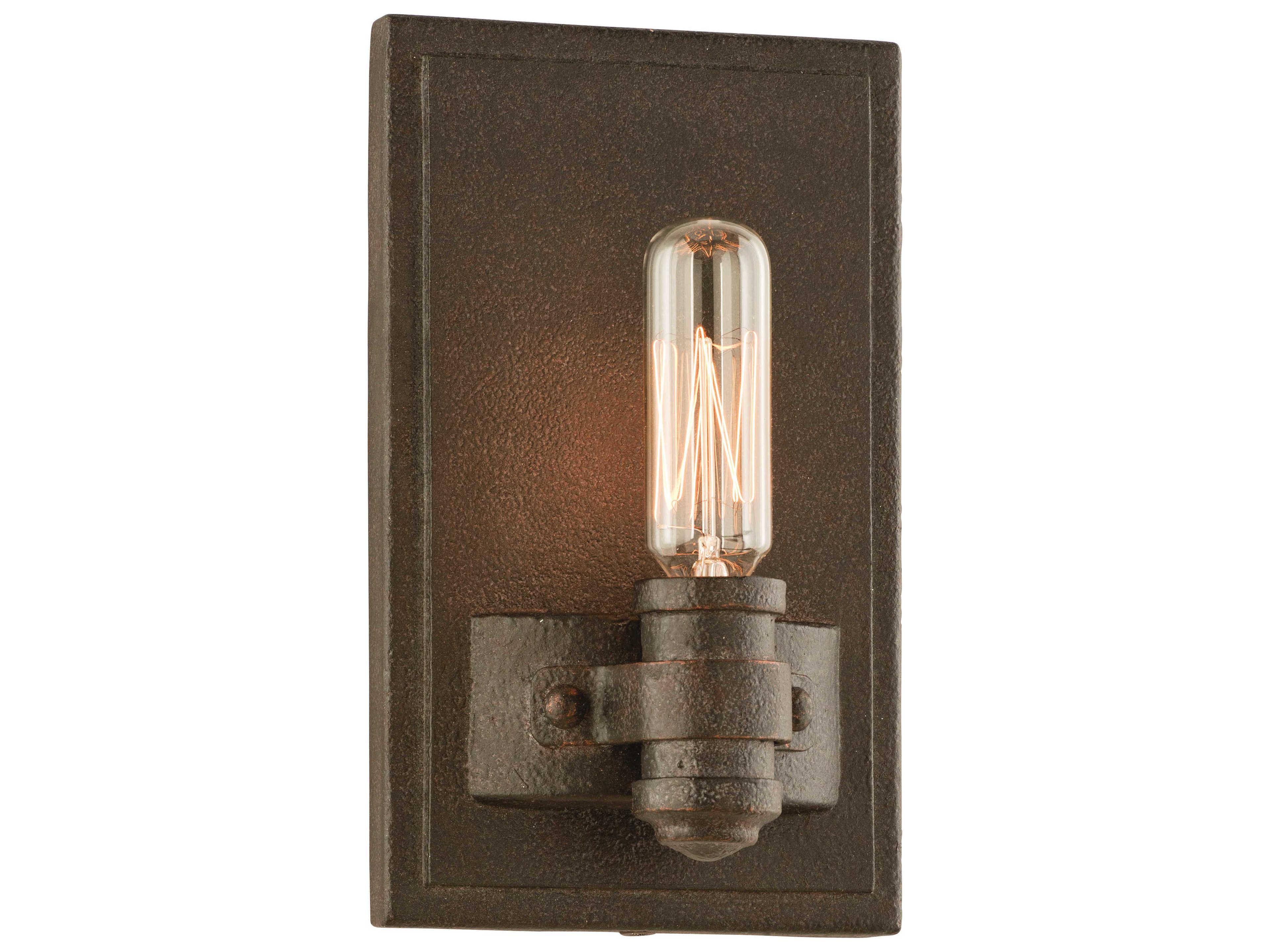 Troy Lighting Pike Place 1-Light Shipyard Bronze Wall Sconce
