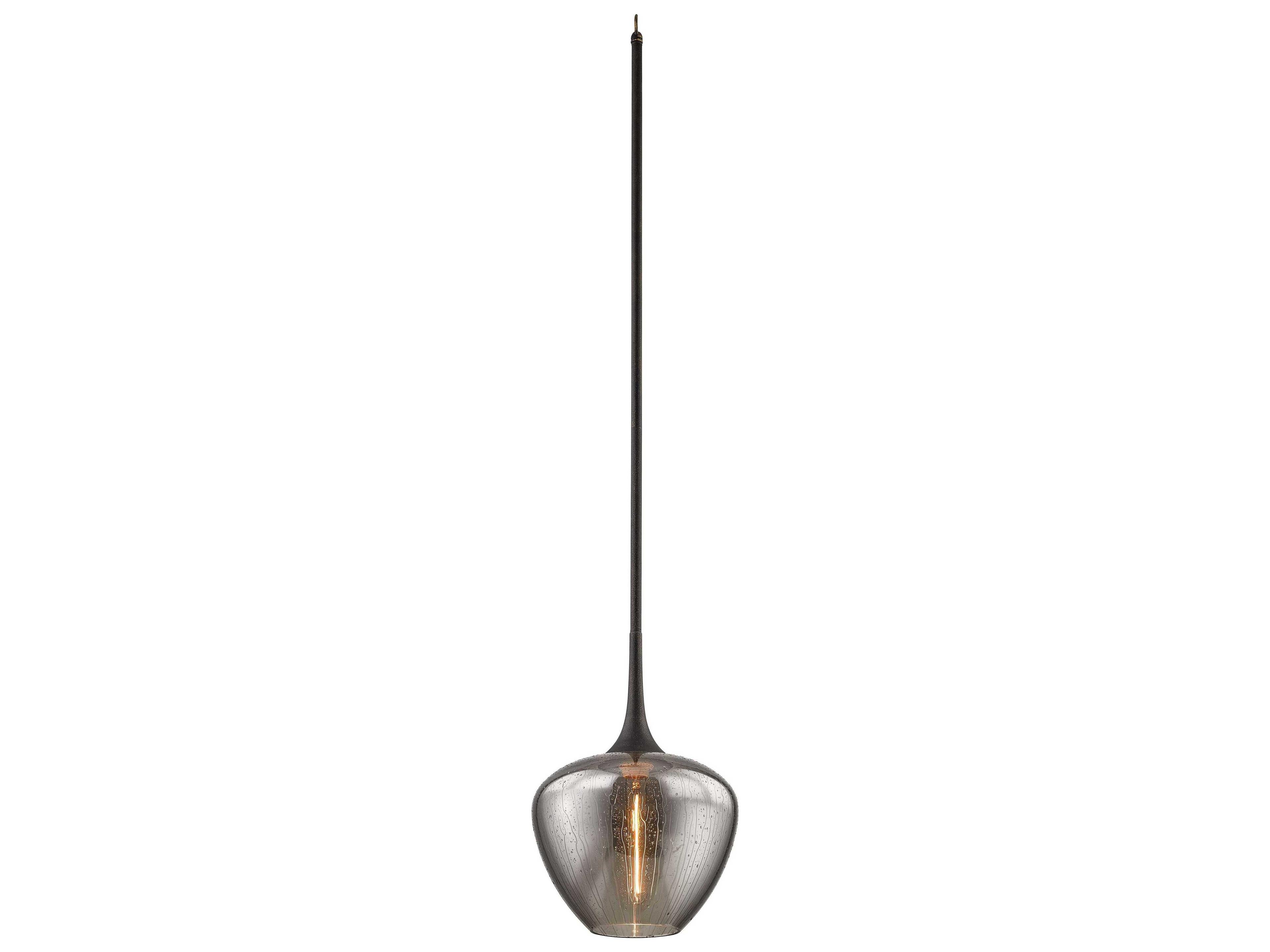 Troy Lighting West End 1-Light Vintage Bronze Glass Pendant